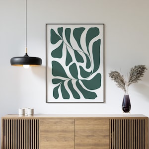 Poster: Abstract plant, green