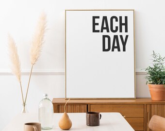 Poster: elke dag, sw