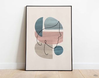 Poster: Abstract poster featuring a woman | for your own apartment/house