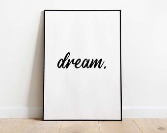 Poster: droom, sw