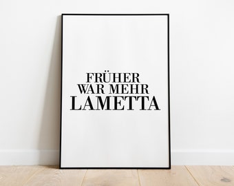 Poster: There used to be more tinsel, typography, art print, black and white, gift idea