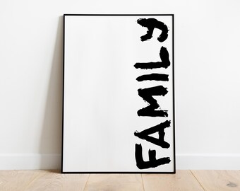 Cartel: Familia, negro