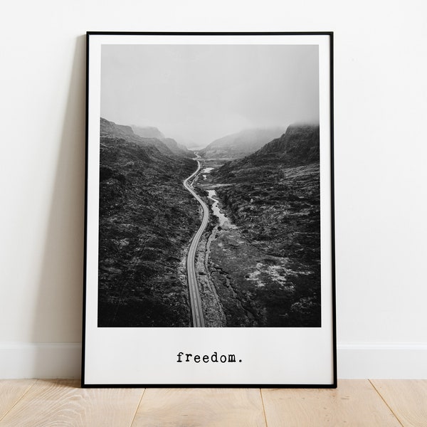 Poster: Freiheit auf einem Foto