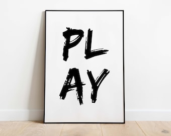 Poster: spelen | Gokken/Gaming, sw