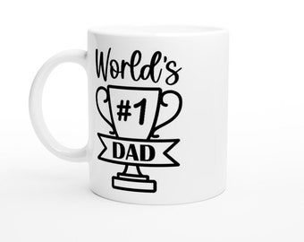 Taza: Idea de regalo para el Día del Padre, el mejor papá del mundo, apta para lavavajillas