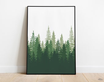 Poster: Boslandschap