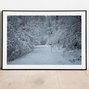 Poster: Winter in Germany | snow | Photo Poster | horizontal