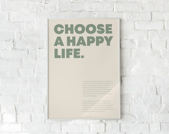 Poster: Choose a happy life