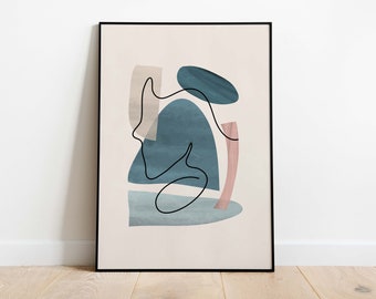 Poster: Abstract poster featuring a woman | for your own apartment/house