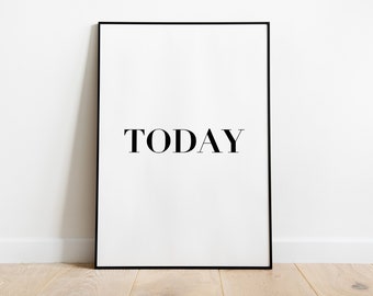 Poster: Vandaag, zw