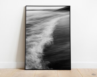 Poster: Sea, black and white