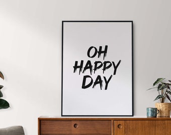 Poster: oh fijne dag, sw