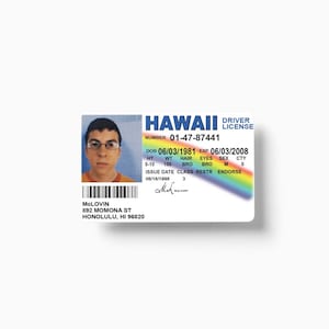 Carteira de motorista Mclovin *plástico rígido*