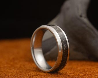 Megalodon Tooth - Men's Wedding Ring - Tungsten
