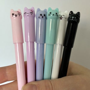 Stylos gel Kawaii Cat - Pastel - Chat - Stylos