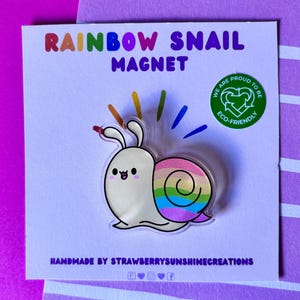 Magnet escargot arc-en-ciel kawaii - Kawaii - Magnet - Arc-en-ciel - escargot