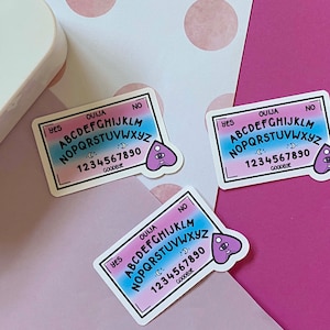 Kawaii Ouija Board Vinyl Sticker - Kawaii - Sticker - Ouija - Halloween