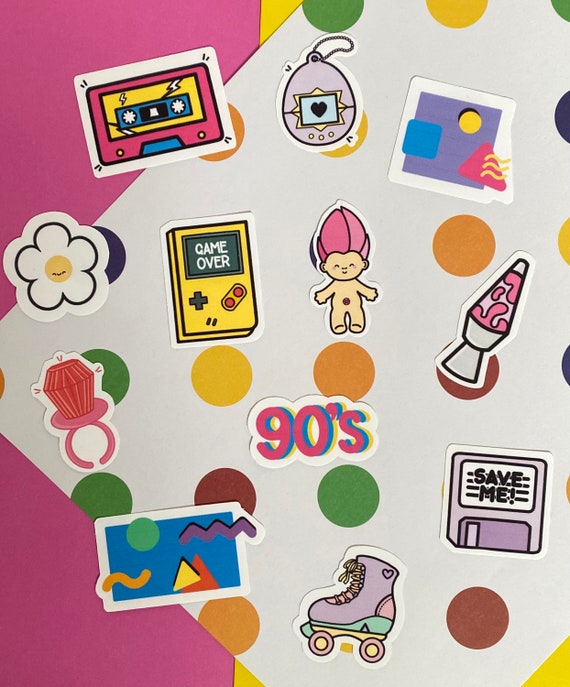 90s Character Sticker Pack - 90s - Stickers - Sticker Pack