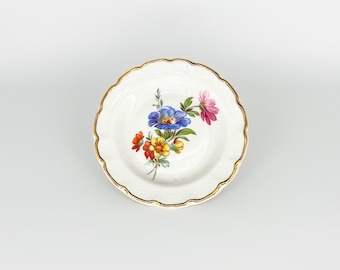 Vintage Floral Jewelry Dish