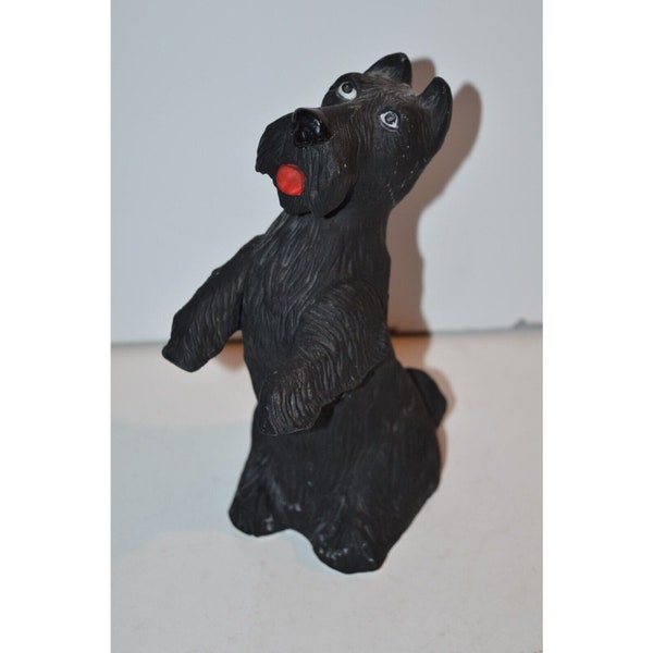 Scottish Terrier Scotty Dog By Lynda Sylvester Ceramic Figurine Music Box 8"