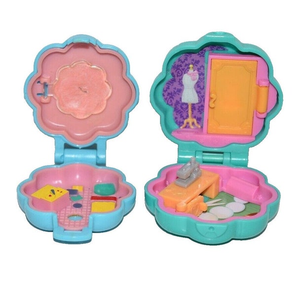 Polly Pocket Vtg Lip Gloss makeup Locket pretty me Tiny Places Fab Studio Lot