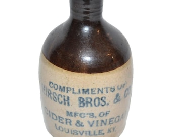 Antiker Hirsch Bros. & Co Apfelweinessig Mini Krug Louisville KY