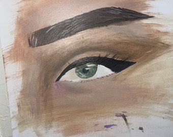Custom Eye Painting 16x12