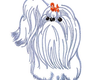 Dog Embroidery Design, *Never-Stiff Never-Scratchy* Digital Embroidery Pattern, Instant Download, Embroidery File for Machine