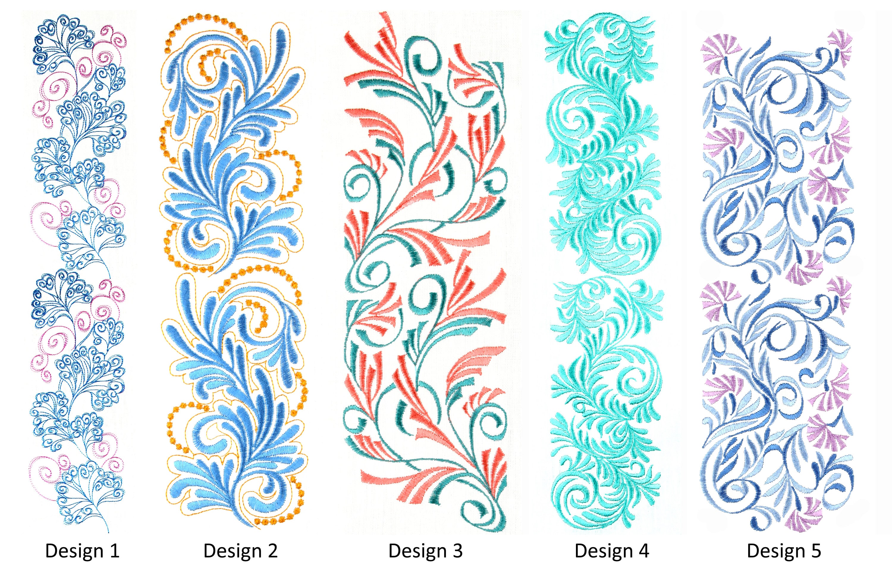 Fancy Laces Machine Embroidery Design Collection, 10 Digital Embroidery ...