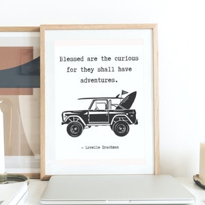 Truck Print, Travel Wall Art, Digital Travel Print, Travel Printable, Travel Quote Print, Adventure Print, Travel Wall Decor