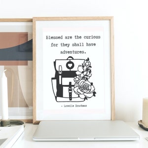 Travel Wall Art, Digital Travel Print, Travel Printable, Travel Quote Print, Adventure Print, Travel Wall Decor, Travel Backpack