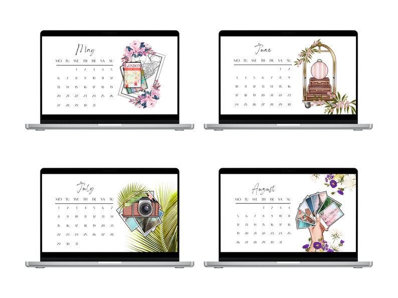 2024 Desktop Wallpaper Calendar, Desktop Wallpaper, 2024 Desktop