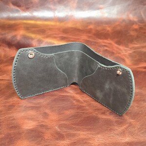 Bi-Fold Brieftasche aus echtem Leder Denver 100% handgefertigte Brieftasche für Männer