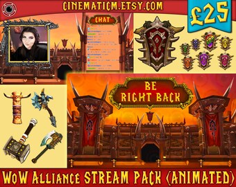 World of Warcraft Horde Twitch Stream Pack ANIMATED