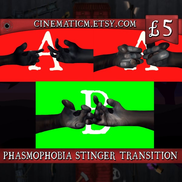 Phasmophobia Stinger Transition Twitch - Animated Horror Twitch Transition