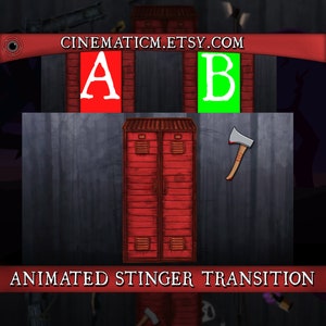 Dead by Daylight Stinger Transition ANIMATED Twitch Transition | Horror Twitch Overlay Dead by Daylight