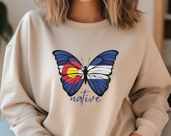 Colorado Mountain Shirt, Colorado Native Shirt, Vintage Colorado Sweatshirt, Colorado Lover Gift, State Sweater, Nature Lover Gift,CO State