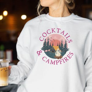 Happy Camper Sweatshirt, Camper Shirt, Adventure Shirt, Nature Lover Gift, Campfire Shirt, Camping Lover, Gift For Campers, Outdoorsy Shirt