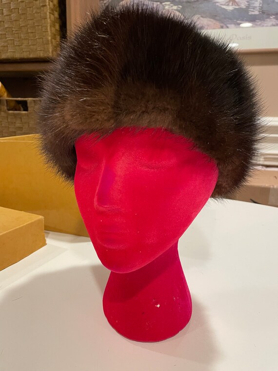 Dark Brown Mink Hat