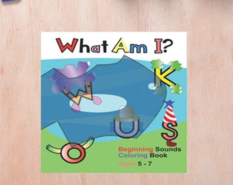 Learning Phonics and Colors Activity Book for Children