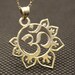 Ohm Om 925 Sterling Silver Sacred Geometry Pendant Yoga Jewelry - Etsy