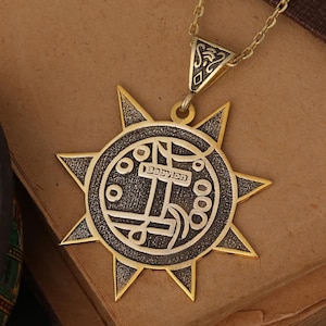 Babylon Weltkarte 925 Sterling Silber Halskette - Einzigartiger Silber Schmuck - Einzigartige Historische Halskette