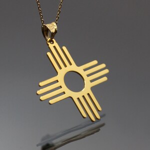 Zia Symbol Necklace Etsy Canada