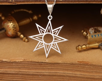イナンナの星ネックレス 925スターリングシルバー シュメールの金星のシンボル