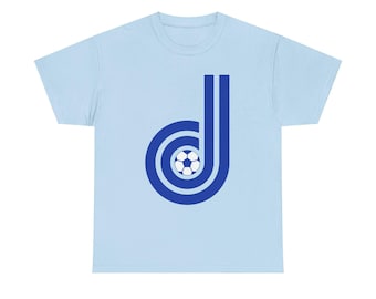 Vintage Denver Dominos Fußball T-Shirt | Retro Colorado Sportbekleidung | Defunct Team Sammler Fan Ausrüstung