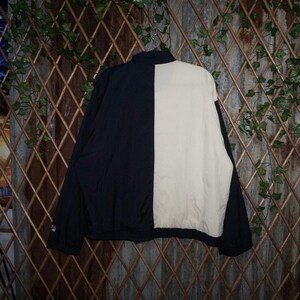 Large - Vintage Y2K Fila embroider 2tone zip up windbreaker image 2