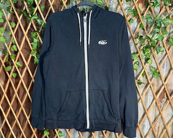 Felpa con cappuccio e zip vintage Y2K Nike 6 0 skate ricamata anni 2000