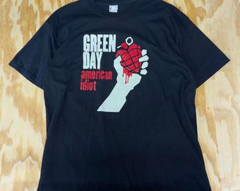 Vintage Y2k Green Day American Idiot Album Promo T-shirtw - Etsy