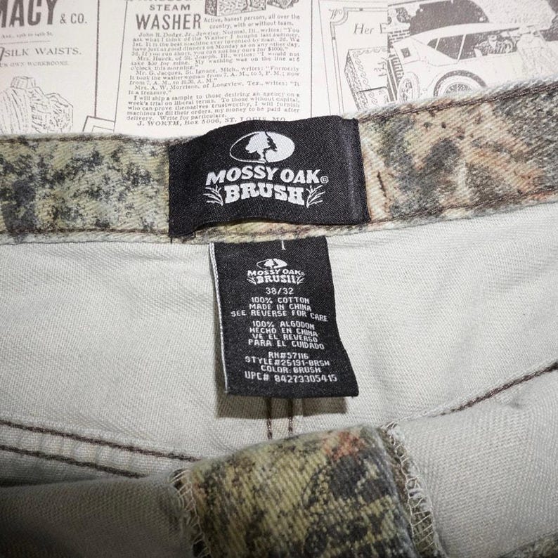 38 - Vintage Y2K real tree camo hunting mossy oak 00s pants image 3