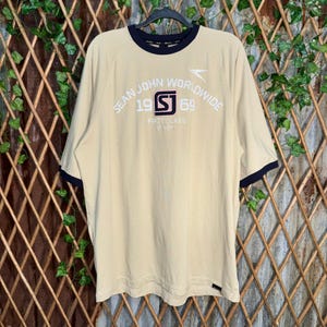 Vintage Y2K Sean John 00s Hip Hop Embroidered Ringer T-shirt - Etsy